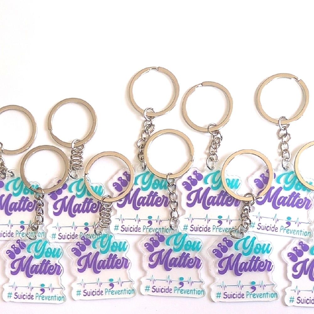 Suicide Prevention Awareness Keychain